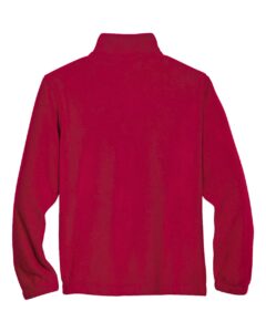Harriton M990Y Youth Full-Zip Fleece – Red (back)