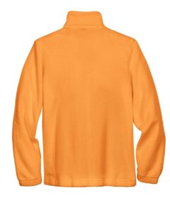 Harriton M990Y Youth Full-Zip Fleece – Safety Orange (back)