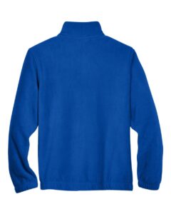 Harriton M990Y Youth Full-Zip Fleece – True Royal (back)
