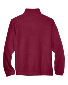Harriton M990Y Youth Full-Zip Fleece – Wine (back)