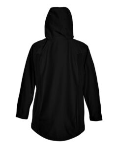 Team 365 TT86W Women’s Dominator Waterproof Jacket – Black (back)