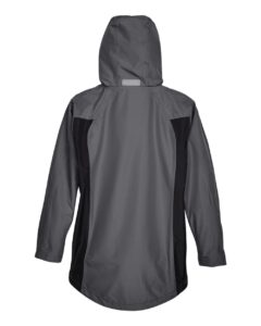 Team 365 TT86W Women’s Dominator Waterproof Jacket – Sport Graphite (back)