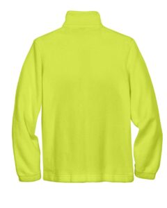 Harriton M990Y Youth Full-Zip Fleece – Safety Yellow (back)