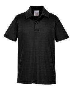 Team 365 TT51Y Youth Zone Performance Polo – Black