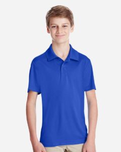 Team 365 TT51Y Youth Zone Performance Polo – Sport Royal (on model)
