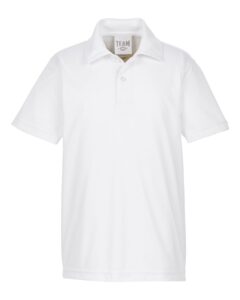 Team 365 TT51Y Youth Zone Performance Polo – White