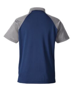 Team 365 TT21C Men’s Command Snag-Protection Colorblock Polo – Sport Dark Navy/ Sport Graphite (back)