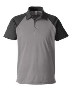 Team 365 TT21C Men’s Command Snag-Protection Colorblock Polo – Sport Graphite/ Black