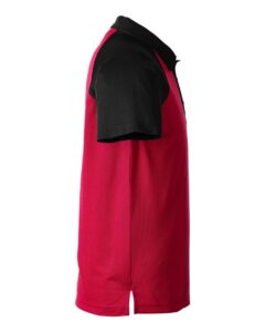 Team 365 TT21C Men’s Command Snag-Protection Colorblock Polo – Sport Red/ Black (side)