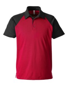 Team 365 TT21C Men’s Command Snag-Protection Colorblock Polo – Sport Red/ Black