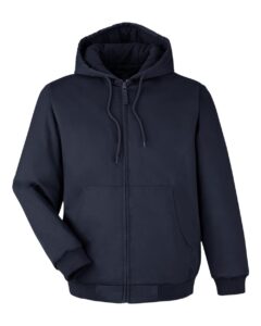 Harriton M722 Unisex ClimaBloc® Heavyweight Hooded Full-Zip Jacket – Dark Navy