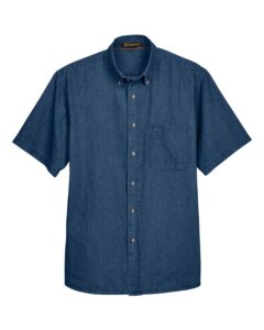 Harriton M550S Men’s Denim Shirt – Dark Denim