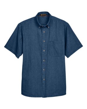 Harriton M550S Men’s Denim Shirt – Dark Denim