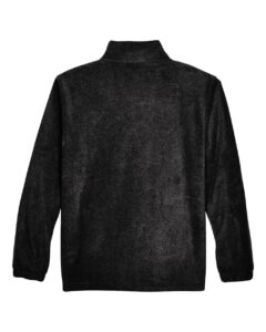 Harriton M990T Men’s Tall Full-Zip Fleece – Black (back)