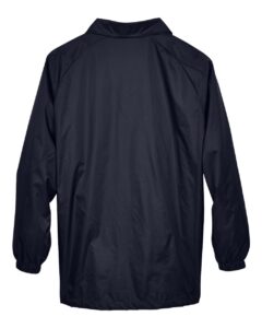 Harriton M775 Unisex Nylon Staff Jacket – Navy (back)
