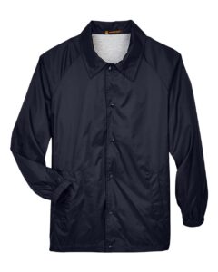 Harriton M775 Unisex Nylon Staff Jacket – Navy