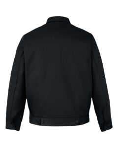 Harriton M721T Unisex Tall ClimaBloc® Station Jacket – Black (back)