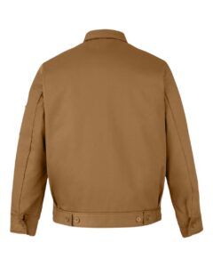 Harriton M721T Unisex Tall ClimaBloc® Station Jacket – Duck Brown (back)