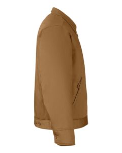 Harriton M721T Unisex Tall ClimaBloc® Station Jacket – Duck Brown (side)