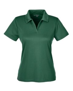 Harriton M353W Women’s Double Mesh Polo – Dark Green