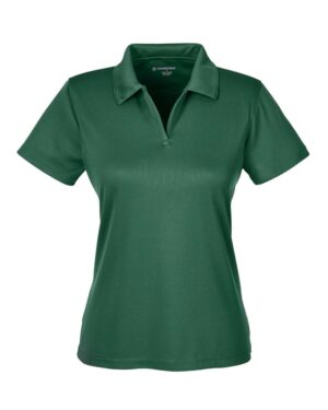 Harriton M353W Women’s Double Mesh Polo – Dark Green