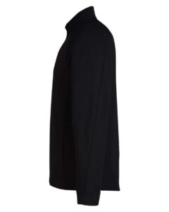 CORE365 CE418 Men’s Origin Performance Pique Quarter-Zip Pullover – Black/ Carbon (side)
