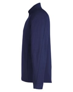 CORE365 CE418 Men’s Origin Performance Pique Quarter-Zip Pullover – Classic Navy Heather/ Carbon (side)