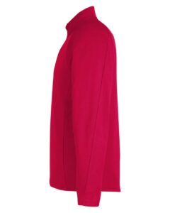CORE365 CE418 Men’s Origin Performance Pique Quarter-Zip Pullover – Classic Red/ Carbon (side)