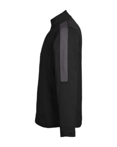 CORE365 CE404 Men’s Market Snag Protect Mesh Colorblock Quarter-Zip Pullover – Black/ Carbon (side)