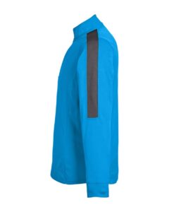 CORE365 CE404 Men’s Market Snag Protect Mesh Colorblock Quarter-Zip Pullover – Electric Blue/ Carbon (side)