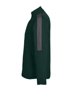 CORE365 CE404 Men’s Market Snag Protect Mesh Colorblock Quarter-Zip Pullover – Forest/ Carbon (side)