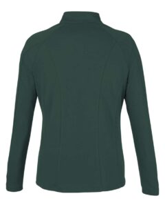 CORE365 CE418W Women’s Origin Performance Pique Quarter-Zip Pullover – Forest/ Carbon (back)