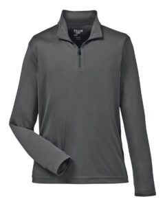 Team 365 TT31Y Youth Zone Performance Quarter-Zip Pullover – Sport Graphite