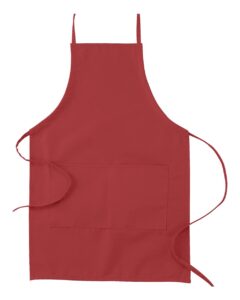 Big Accessories APR53 Apron with Pocket – Red