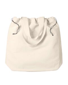 BAGedge BE087 Drawstring Tote Bag – Natural