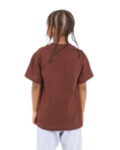 Shaka Wear SHSSY Youth Active Tee – Brown (on model back)