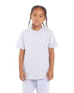 Shaka Wear SHSSY Youth Active Tee – Heather Grey (on model)