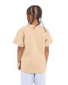 Shaka Wear SHSSY Youth Active Tee – Khaki (on model back)