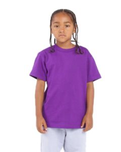 Shaka Wear SHSSY Youth Active Tee – Purple (on model)