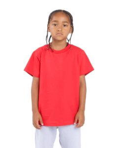 Shaka Wear SHSSY Youth Active Tee – Red (on model)