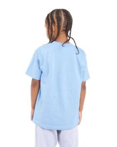 Shaka Wear SHSSY Youth Active Tee – Sky Blue (on model back)
