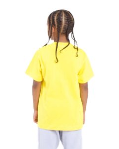 Shaka Wear SHSSY Youth Active Tee – Yellow (on model back)