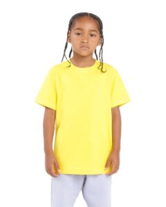Shaka Wear SHSSY Youth Active Tee – Yellow (on model)