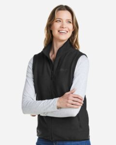 Marmot M15779 Women’s M2 Rocklin Vest – Black (on model side)