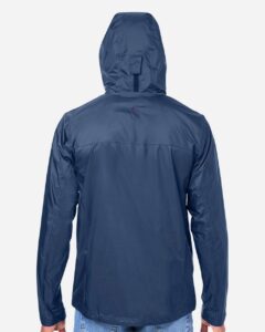 Marmot M15881 Men’s PreCip® Eco Packable Rain Jacket – Arctic Navy (on model back)