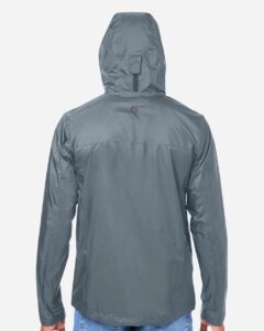 Marmot M15881 Men’s PreCip® Eco Packable Rain Jacket – Steel Onyx (on model back)