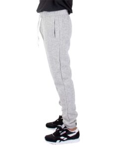 Shaka Wear SHFJP Unisex Joggers – Heather Grey (on model side)