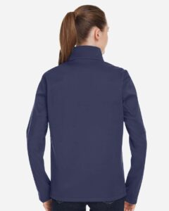 Under Armour 1371594 Women’s ColdGear® Infrared Shield 2.0 Jacket – Midnight Navy/ White (on model back)