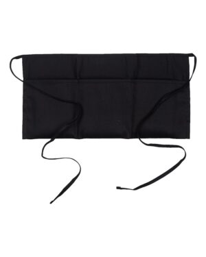 Big Accessories APR50 Waist Apron with Pockets – Black