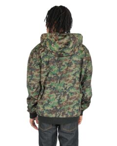 Shaka Wear SHWBJ Unisex Windbreaker Jacket – Camo Green (on model back)
